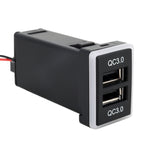 Caricabatterie USB QC3.0 per auto Toyota 12V 3,1A