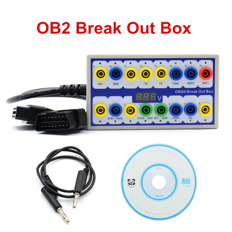 Scatola Break Out Box per Rilevamento Protocollo OBDII Auto