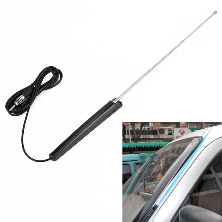 TV-FM Antenna FM telescopica per auto. Lunghezza cavo: 1,9 m, Telescopic FM Antenna