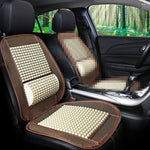 Cuscino coprisedile auto traspirante con perline di legno