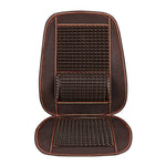 Cuscino coprisedile auto traspirante con perline di legno