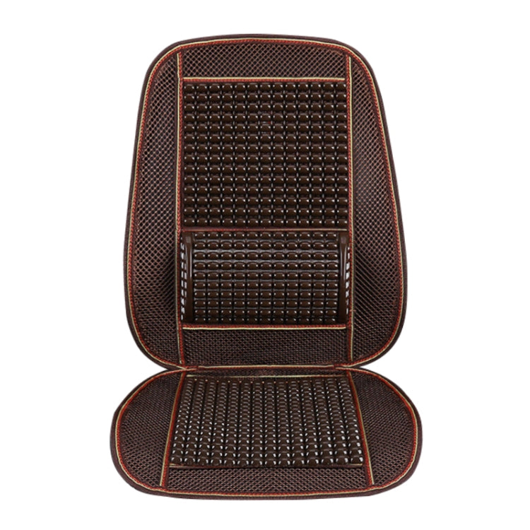 Cuscino coprisedile auto traspirante con perline di legno