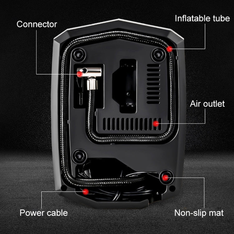 Pompa aria digitale portatile 12V per auto e pneumatici