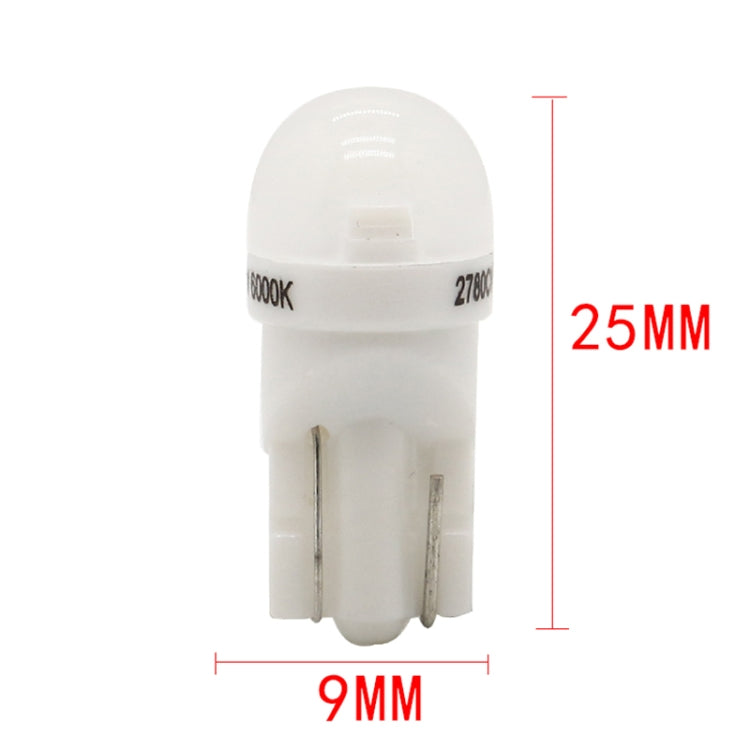 Lampadina LED T10 12V 0,25W 6500K per auto