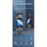 Trasmettitore ricevitore Bluetooth 5.0 con display LCD T-13