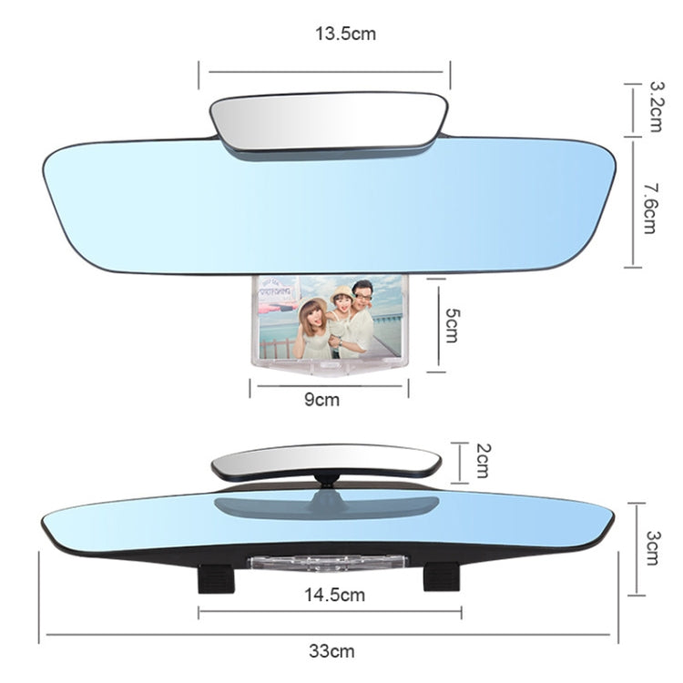 Specchietto retrovisore interno auto antiriflesso blu