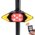 Luce posteriore per bicicletta con telecomando wireless USB