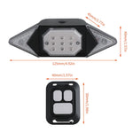 Luce posteriore per bicicletta con telecomando wireless USB