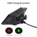 Luce posteriore per bicicletta con telecomando wireless USB