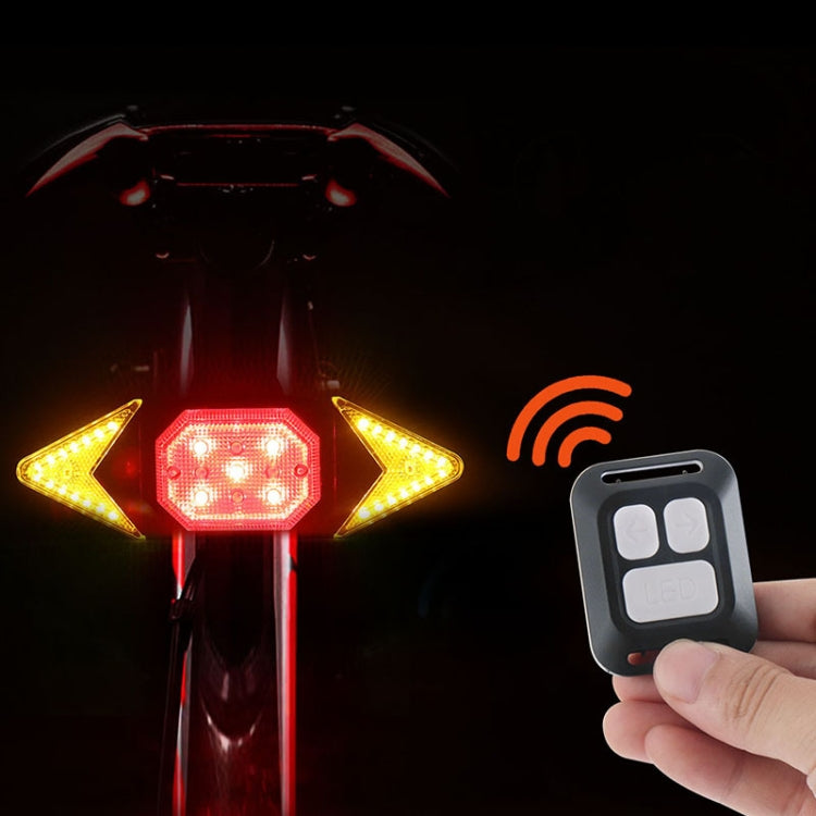 Luce posteriore per bicicletta con telecomando wireless USB