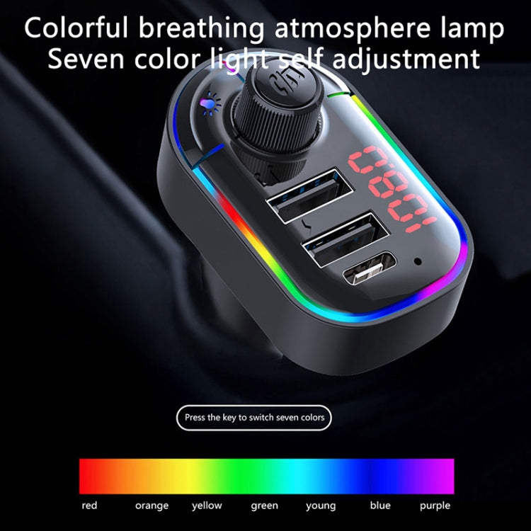 Trasmettitore FM Bluetooth con doppio USB e luce auto