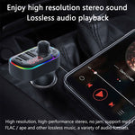 Trasmettitore FM Bluetooth con doppio USB e luce auto