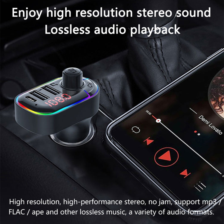 Trasmettitore FM Bluetooth con doppio USB e luce auto