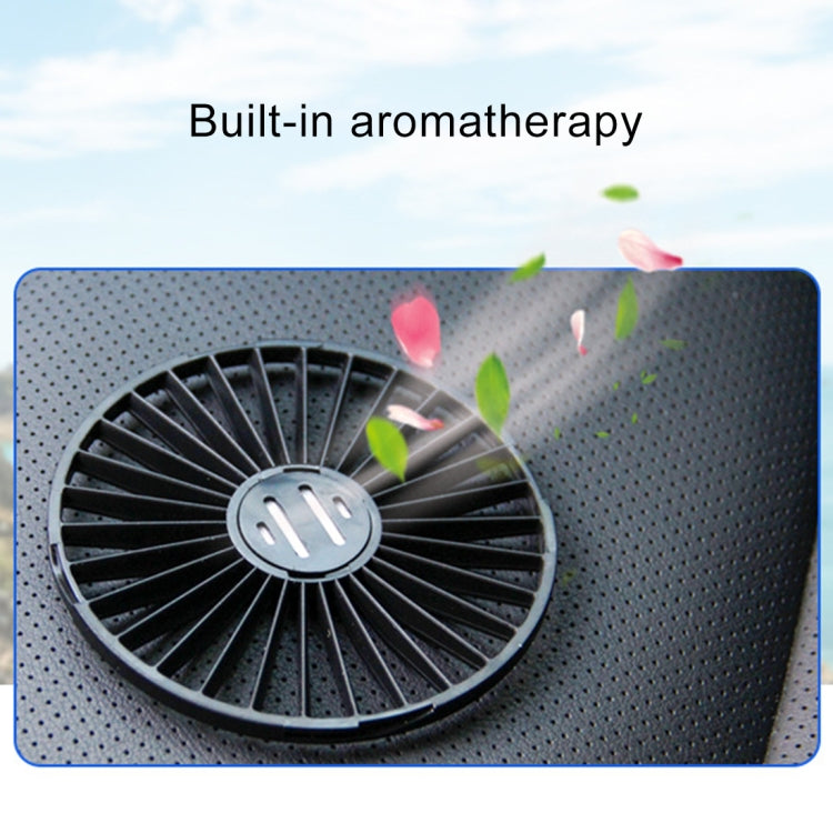 Ventola di raffreddamento doppia testa USB per auto con aromatera