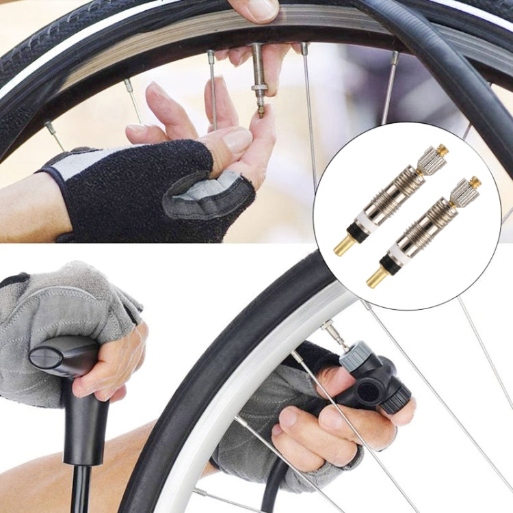 Nucleo valvola francese staccabile per bicicletta in rame