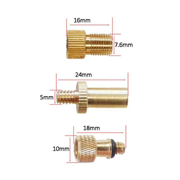 Adattatore gonfiaggio 4 in 1 valvole francese americana britannic
