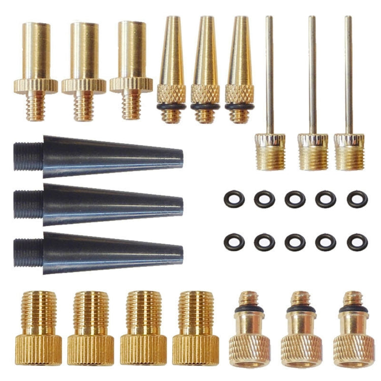 Set 2 adattatori gonfiaggio 29 in 1 bocche francese americana