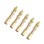 Tubo prolunga valvola pneumatici auto 50mm rame 5 pezzi