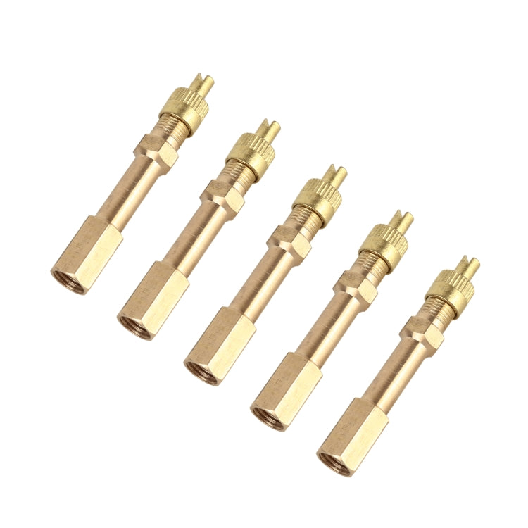Tubo prolunga valvola pneumatici auto 50mm rame 5 pezzi