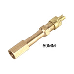 Tubo prolunga valvola pneumatici auto 50mm rame 5 pezzi