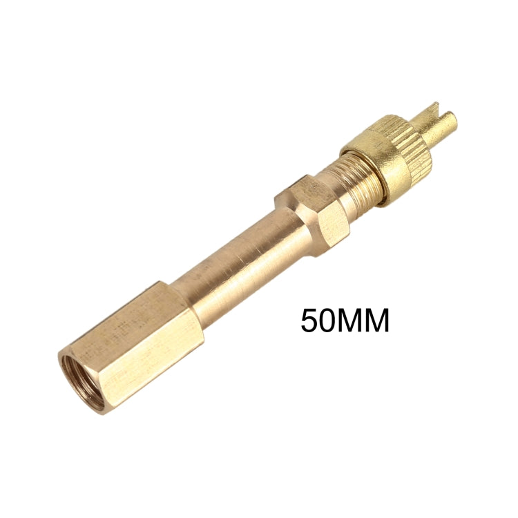 Tubo prolunga valvola pneumatici auto 50mm rame 5 pezzi