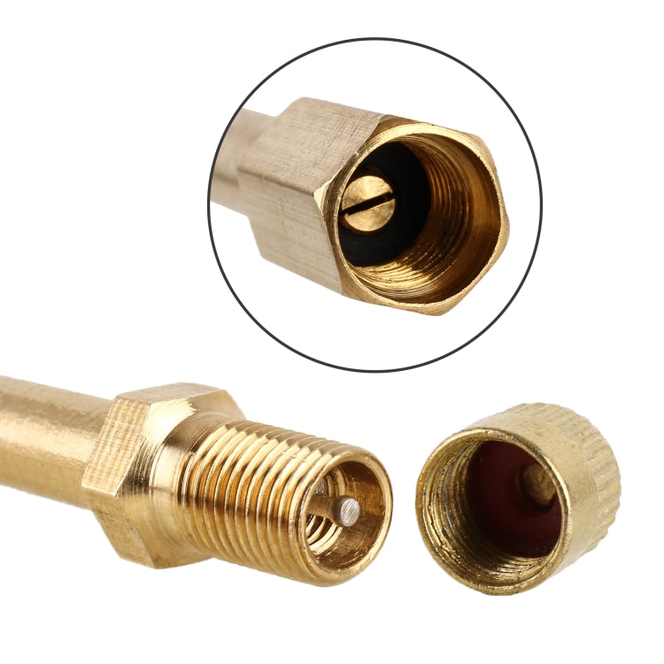 Tubo prolunga valvola pneumatici auto 50mm rame 5 pezzi