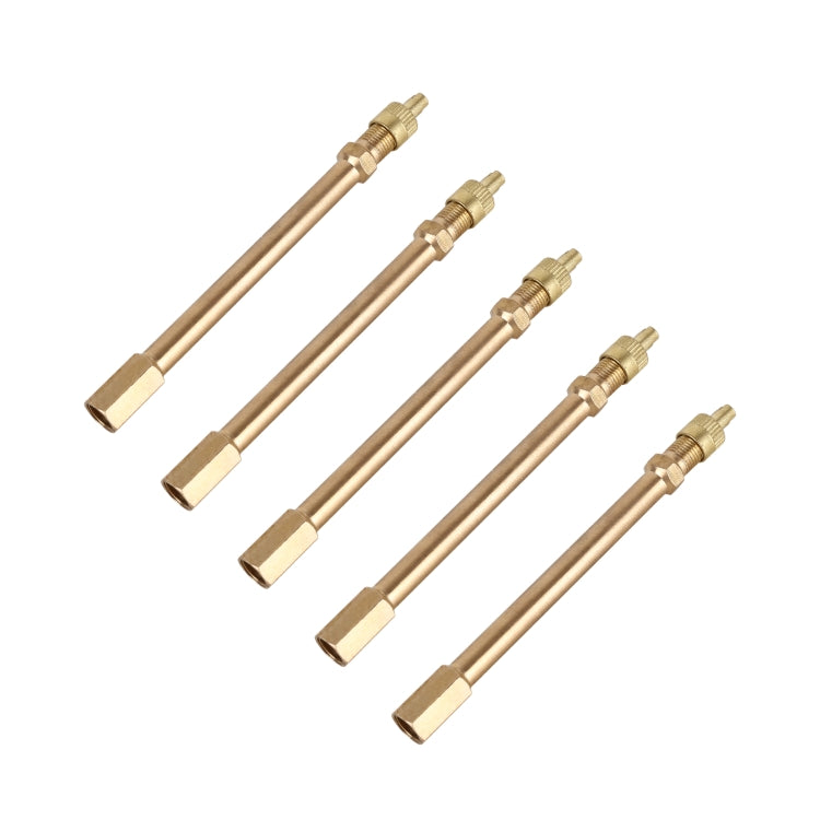 Tubo prolunga valvola pneumatici rame 100mm 5 pezzi
