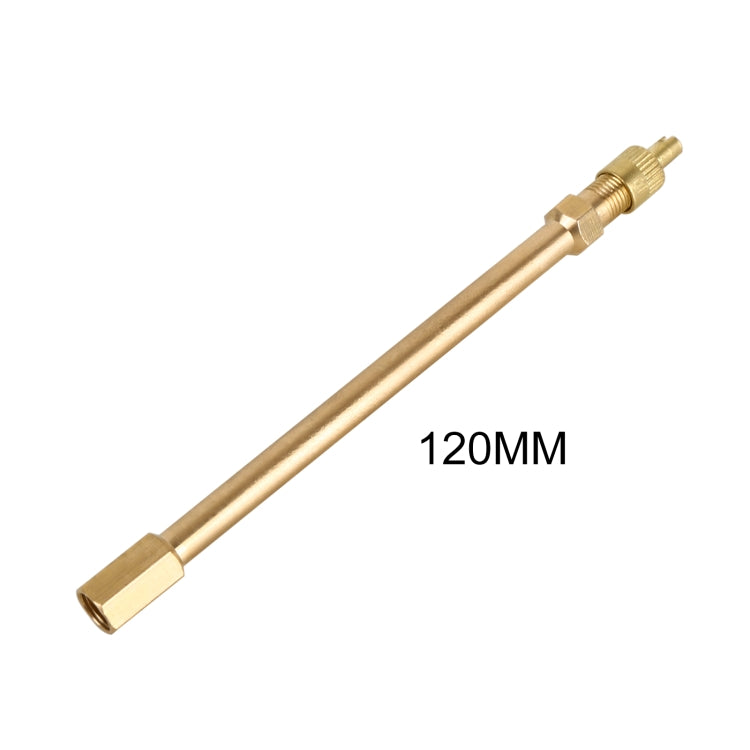 Tubo prolunga valvola pneumatici auto in rame 120mm