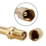 Tubo prolunga valvola pneumatici auto in rame 120mm