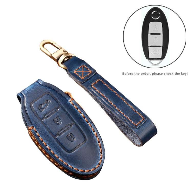 Custodia in pelle per chiave Nissan Sylphy 3 pulsanti