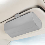 Custodia porta occhiali auto in pelle con chiusura magnetica