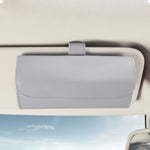 Custodia porta occhiali auto in pelle con chiusura magnetica