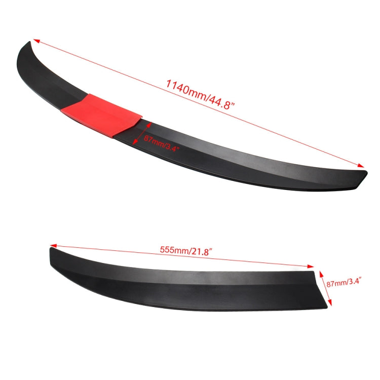 Labbro spoiler laterale posteriore auto in ABS 58cm