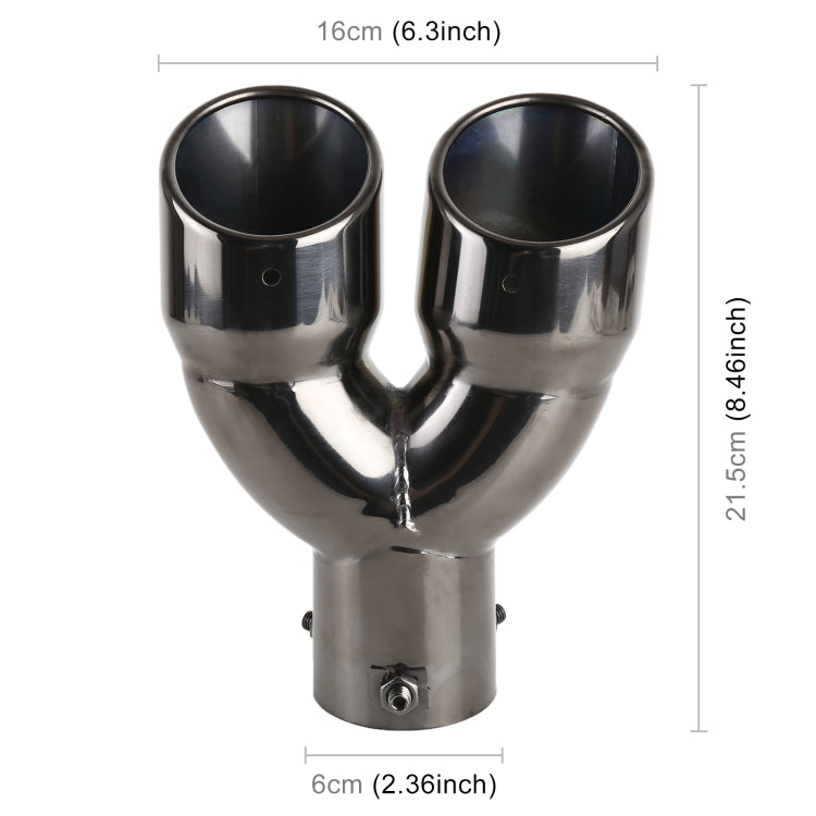 Tubo punta silenziatore scarico auto 6 cm acciaio inox