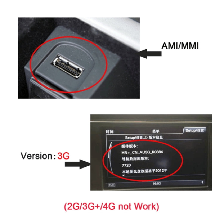 Cavo di ricarica AMI USB-C per auto Audi e Volkswagen