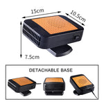 Sbrinatore e disappannatore parabrezza auto 12V/24V