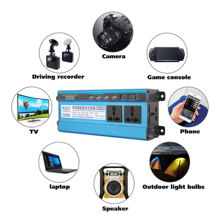 Convertitore di potenza 48V a 220V 2200W con doppio display digit