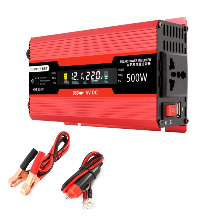 Convertitore di alimentazione 12V a 220V 500W con display LCD