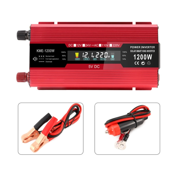 Convertitore di alimentazione auto 24V a 220V 1200W con display L