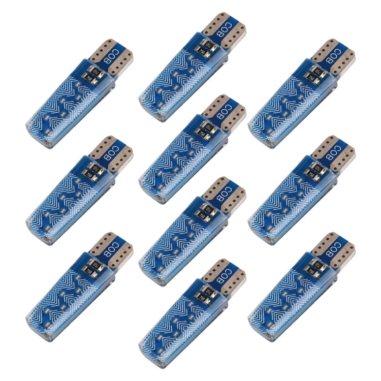 10 pezzi Lampadine T10 12V 1,2W 12 LED COB per Auto