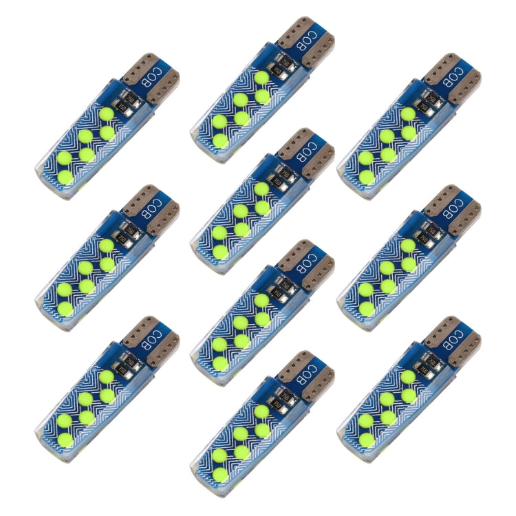 10 pezzi Lampadine T10 12V 1,2W 12 LED COB per Auto
