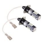 1 paio di fendinebbia LED per auto H3 DC12V/5W con perline lampada SMD-2016 da 42 LED, H3 (White Light), H3 (Yellow Light)