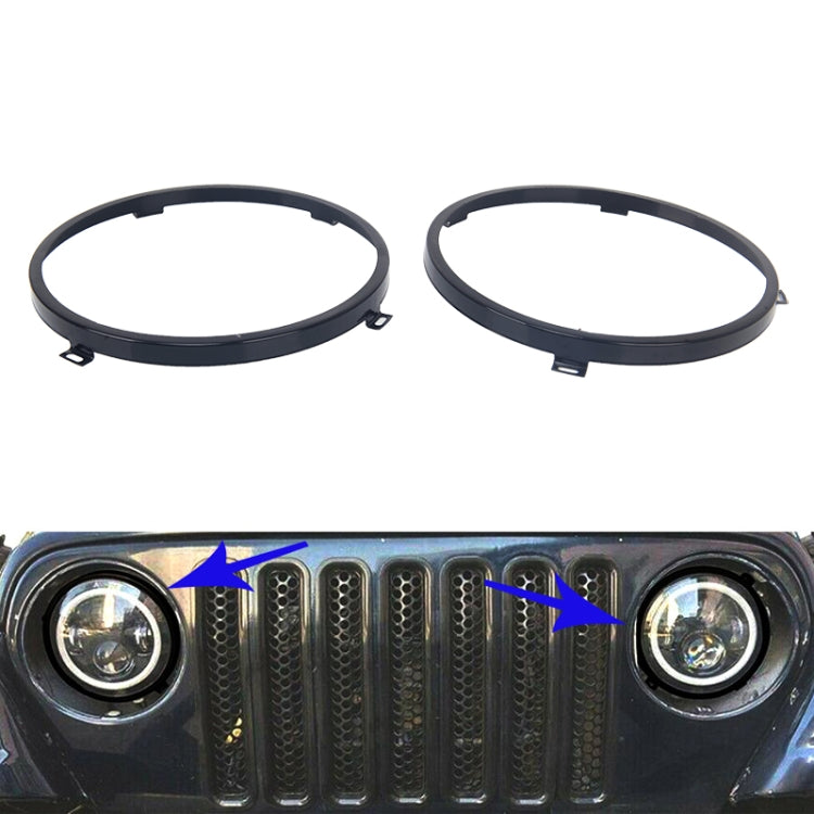 Staffa metallo esterna per faro 7" Jeep Wrangler JK 2007-2017