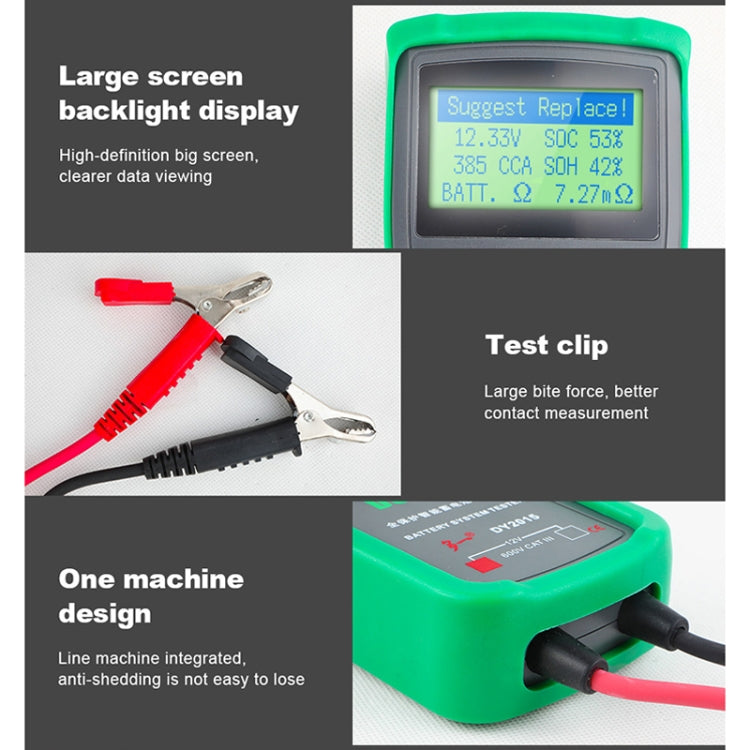 Tester digitale per batteria auto DUOYI DY2015