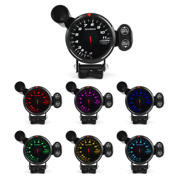 Contagiri LED auto 80 mm con funzione autocontrollo
