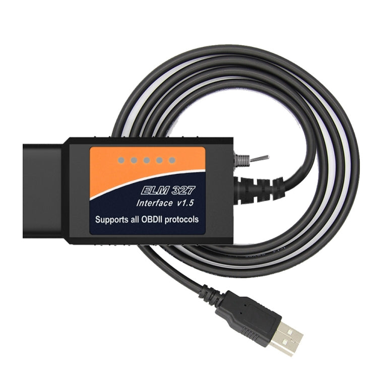 Cavo diagnostico USB OBD ELM327 V1.5 con interruttore