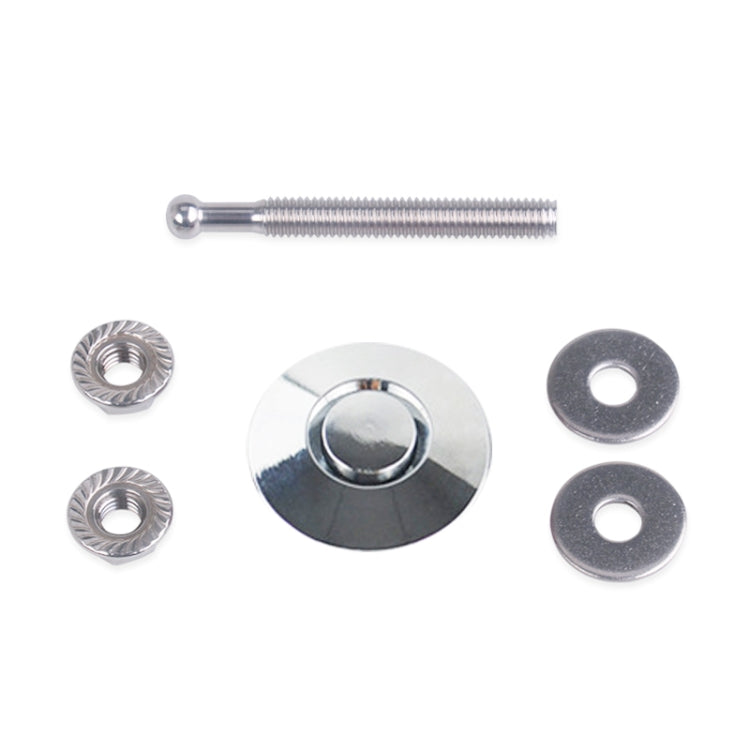 Kit clip blocco perni cofano auto 54mm in alluminio