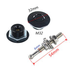 Kit clip blocco perni cofano auto 54mm in alluminio