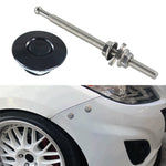 Kit clip blocco perni cofano auto 100mm in alluminio