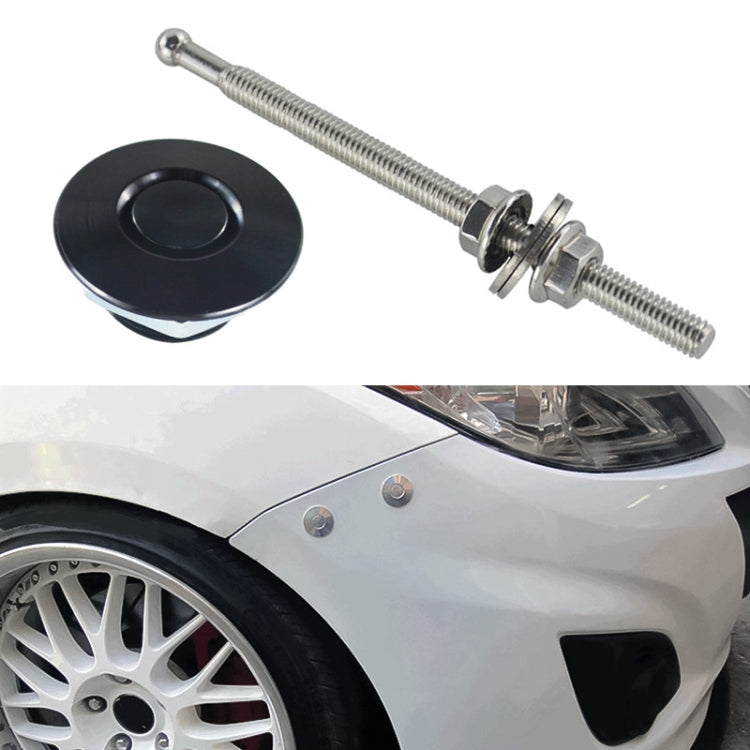 Kit clip blocco perni cofano auto 100mm in alluminio